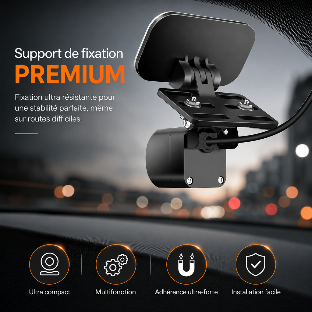 Support caméra de recul pare-brise arrière pour Dashcam